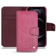 Capa em pele Apple iPhone 12 Pro - Serpent ciclamino