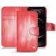 Housse cuir Apple iPhone 12 Pro - Rose Patine