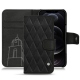Custodia in pelle Apple iPhone 12 Pro - Negre poudro - Couture