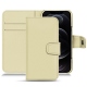 Custodia in pelle Apple iPhone 12 Pro - Beige PU