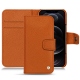 Funda de piel Apple iPhone 12 Pro - Orange vibrant