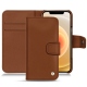 Apple iPhone 12 mini leather case - Marron ( Nappa - Pantone 1615C ) 
