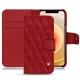 Housse cuir Apple iPhone 12 mini - Rouge - Couture ( Nappa - Pantone 199C ) 