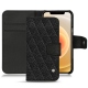 Capa em pele Apple iPhone 12 mini - Ebène - Couture ( Sleek P C12 - Black ) 