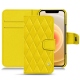 硬质真皮保护套 Apple iPhone 12 mini - Jaune fluo - Couture