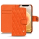 Housse cuir Apple iPhone 12 mini - Orange fluo - Couture