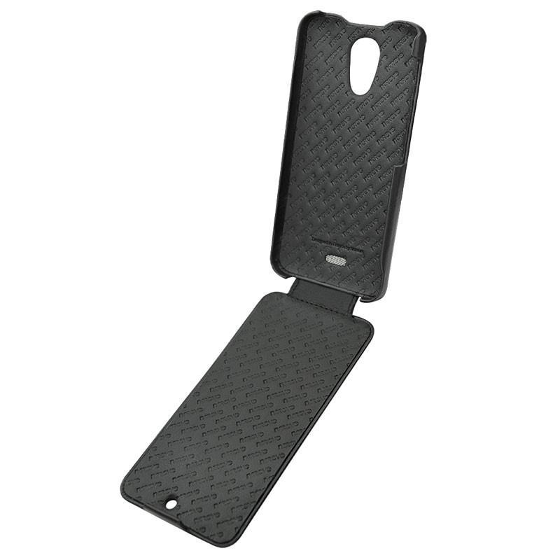 Housse cuir Wiko Wax  Housse cuir Wiko Wax