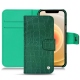 Funda de piel Apple iPhone 12 mini - Crocodile pino