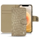Capa em pele Apple iPhone 12 mini - Autruche desert