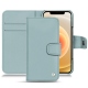 Apple iPhone 12 leather case - Bleu ciel ( Nappa - Pantone 277C ) 