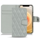 Capa em pele Apple iPhone 12 - Gris - Couture ( Nappa - Pantone W428C ) 