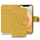 Capa em pele Apple iPhone 12 - Mimosa - Couture ( Pantone 141C ) 