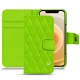硬质真皮保护套 Apple iPhone 12 - Vert fluo - Couture