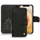 Capa em pele Apple iPhone 12 - Negre poudro