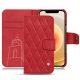Lederschutzhülle Apple iPhone 12 - Rouge troupelenc - Couture