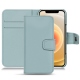硬质真皮保护套 Apple iPhone 12 - Bleu Ciel PU