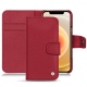 Capa em pele Apple iPhone 12 - Rouge passion