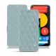 Custodia in pelle Google Pixel 5 - Bleu ciel - Couture ( Nappa - Pantone 277C ) 