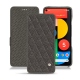 Custodia in pelle Google Pixel 5 - Anthracite - Couture ( Pantone 424C ) 