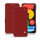 Custodia in pelle Google Pixel 5 - Tomate - Couture ( Pantone 187C ) 