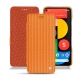 Google Pixel 5 leather case - Abaca arancio