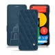 Google Pixel 5 leather case - Blu mediterran - Couture