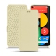 Google Pixel 5 leather case - Beige PU