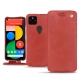 Custodia in pelle Google Pixel 5 - Cerise vintage ( Pantone 185C ) 