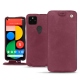 Housse cuir Google Pixel 5 - Prune vintage ( Pantone 512C ) 
