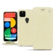 가죽 커버 Google Pixel 5 - Ivoire ( Sleek P C12 - White ) 