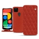 Funda de piel Google Pixel 5 - Papaye - Couture ( Pantone 180C ) 