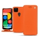 Lederschutzhülle Google Pixel 5 - Orange fluo