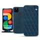 Capa em pele Google Pixel 5 - Blu mediterran - Couture