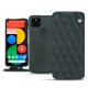 Capa em pele Google Pixel 5 - Blu marino - Couture