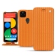 Housse cuir Google Pixel 5 - Abaca arancio