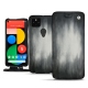 Google Pixel 5 leather case - Gris Patine