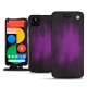 Custodia in pelle Google Pixel 5 - Violet Patine