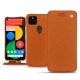 Housse cuir Google Pixel 5 - Orange vibrant