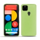 Coque cuir Google Pixel 5 - Vert olive ( Nappa - Pantone 578U ) 