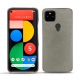 Capa em pele Google Pixel 5 - Acier vintage ( Pantone 403C ) 