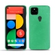 Coque cuir Google Pixel 5 - Menthe vintage ( Pantone 562C ) 