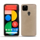 Coque cuir Google Pixel 5 - Taupe vintage ( Pantone 7530C ) 