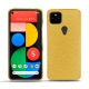 Coque cuir Google Pixel 5 - Mimosa ( Pantone 141C ) 
