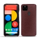 Funda de piel Google Pixel 5 - Lie de vin ( Pantone 5115C ) 