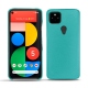 Capa em pele Google Pixel 5 - Bleu fluo