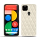 Capa em pele Google Pixel 5 - Blanc escumo - Couture