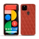 Google Pixel 5 leather cover - Arange clouquié - Couture