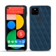 Google Pixel 5 leather cover - Blu mediterran - Couture