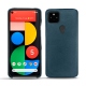 Google Pixel 5 leather cover - Blu mediterran