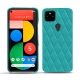 Custodia in pelle Google Pixel 5 - Bleu fluo - Couture